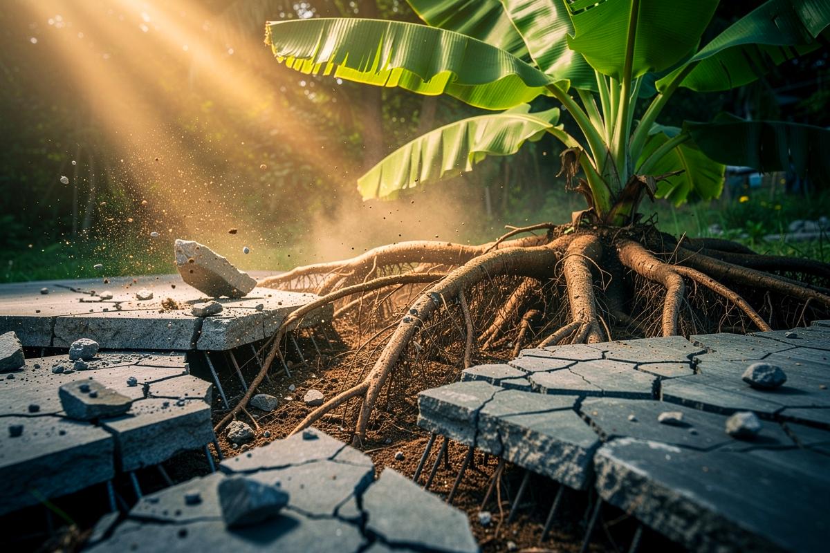 Niczym legenda: korzenie bananowca powodują zmiany w betonie, naukowcy już tego nie ignorują